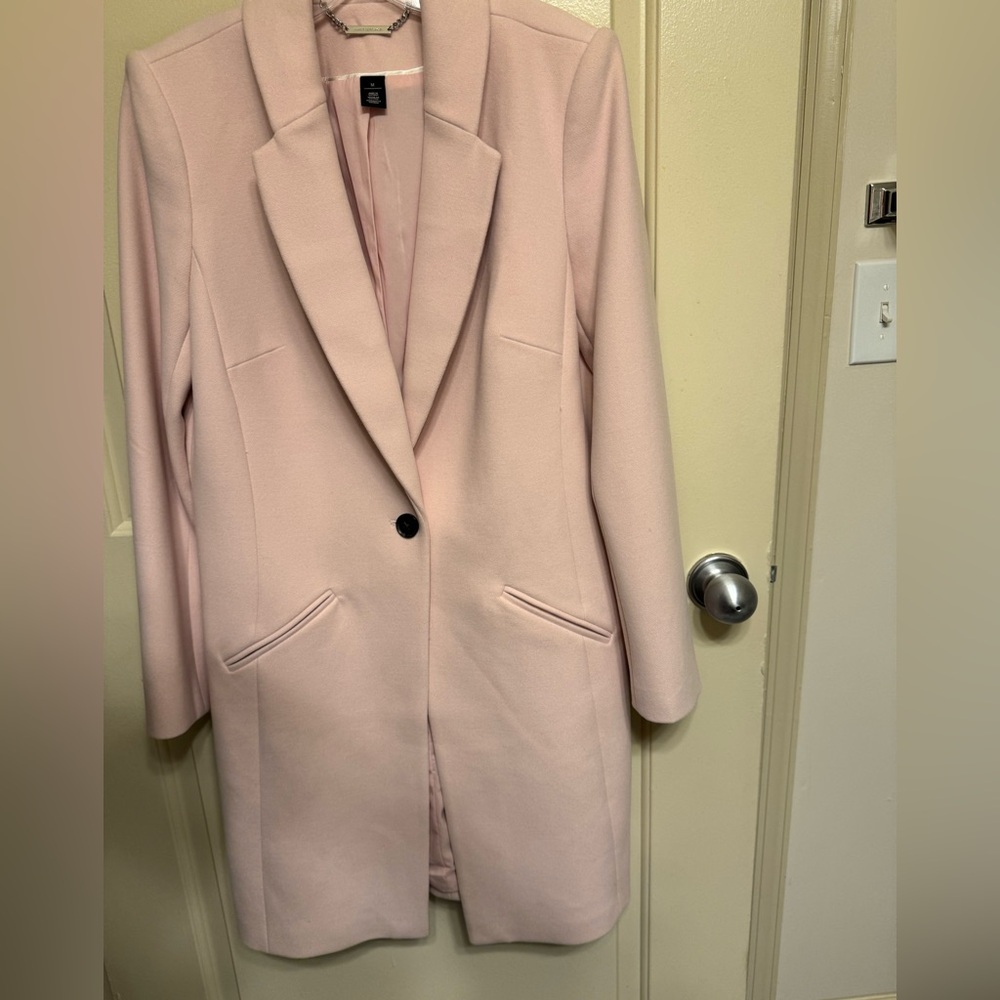 Medium Pink Black House White Market Coat.